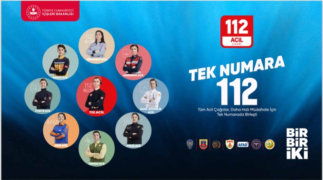 Tüm Acil Çağrılar Tek Numarada Birleşti. "Tek Numaramız" 112
